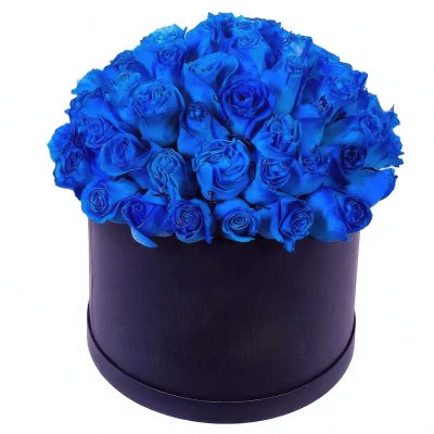 Цветы в коробке «Синее облако»